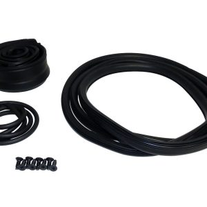 Crown Automotive Windshield Frame Weather Stripping, Direct-Fit, Rubber, Black – 5453950MK