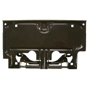 Crown Automotive License Plate Bracket, Black, Steel, With Bracket/ Springs – 55007403