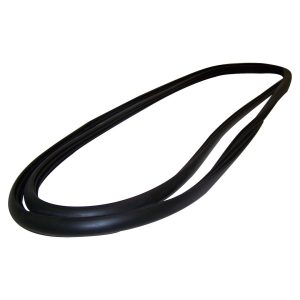 Crown Automotive Windshield Frame Weather Stripping, Direct-Fit, Black Rubber – 55019988