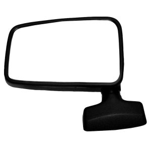 Crown Automotive Exterior Mirror, OEM Replacement, Single, Black, Manual Without Remote, Foldaway, Without Heated Mirrors – 55024249