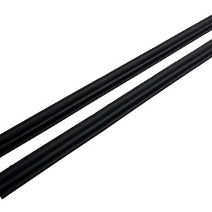 Crown Automotive Door Weather Strip, Direct-Fit, Rubber, Black, Set of 2 – 55024254K