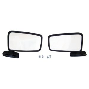Crown Automotive Exterior Mirror, Set of 2, Black, Electric, Foldaway, With Heated Mirrors, Without Turn Signal Indicators – 55027207K