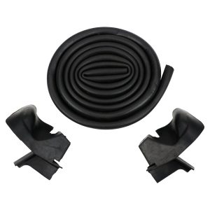 Crown Automotive Windshield Frame Weather Stripping, Windshield Frame to Hard Top Weatherstrip, Black/ Rubber – 55052607K