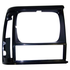 Crown Automotive Headlight Trim, Flat Black/ Black, Plastic, Single – 55054930