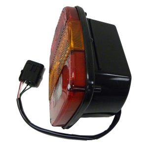 Crown Automotive Tail Light Assembly, Incandescent, Red/ Amber/ Clear Lens, Single – 55155624AC