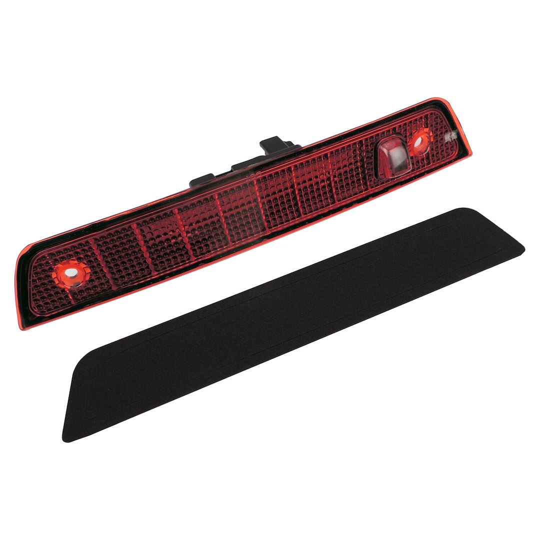 Crown Automotive Center High Mount Stop Light, Red Lens, Clear Bulb, LED, Without Cargo Light, With Rear Washer Nozzle – 55157397AD