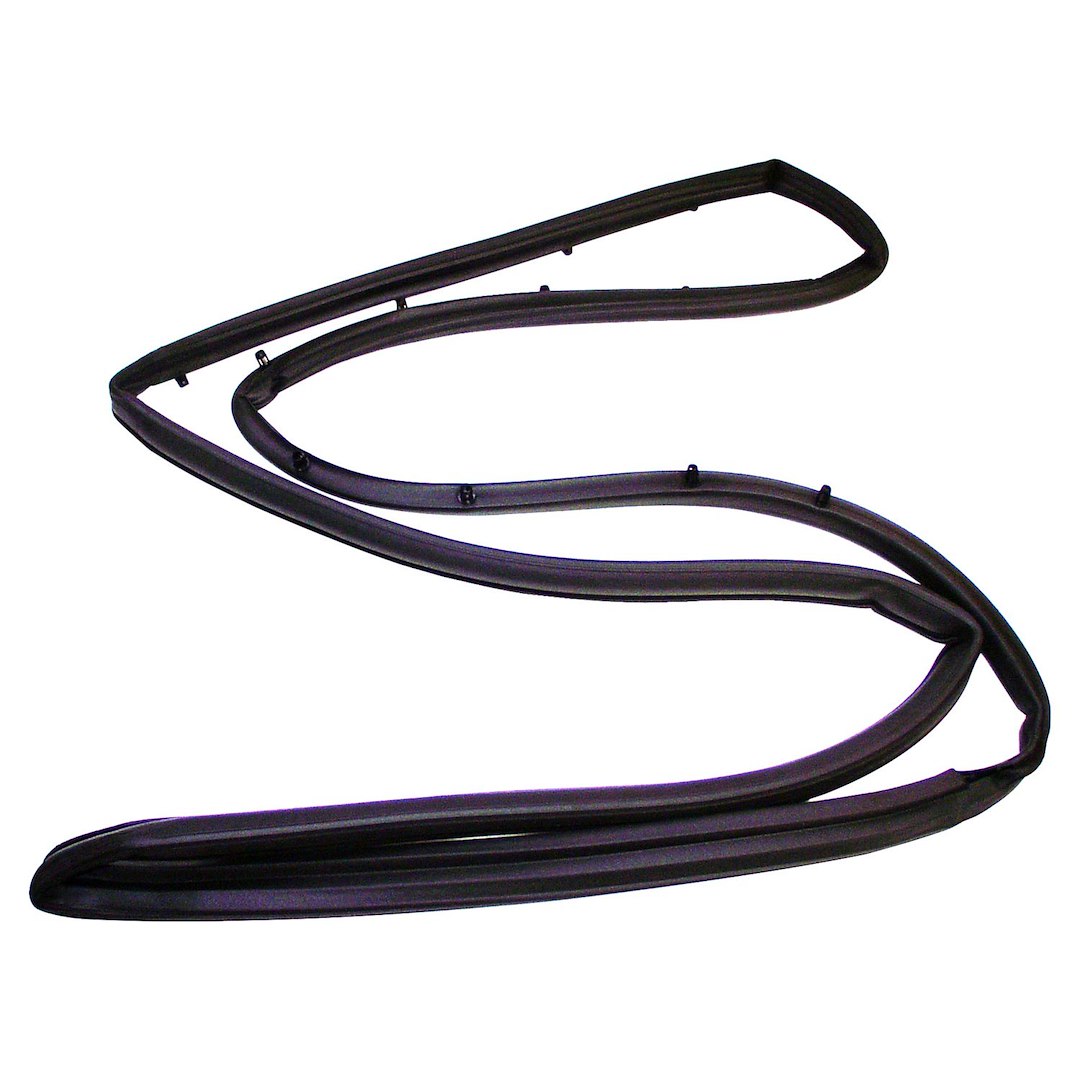 Crown Automotive Door Weather Strip, Direct-Fit, Full Steel Door Strip, Black, Right Door Kit – 55176222