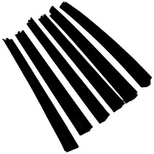 Crown Automotive Door Weather Strip, Window Glass Strip, Black Rubber – 55235404MK