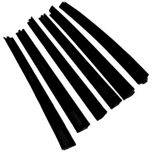 Crown Automotive Door Weather Strip, Window Glass Strip, Black Rubber – 55235404MK