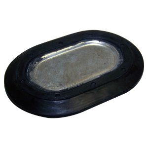 Crown Automotive Body Panel Plug, Used on Floor Drain, Black, Metal/ Rubber – 55360966AA