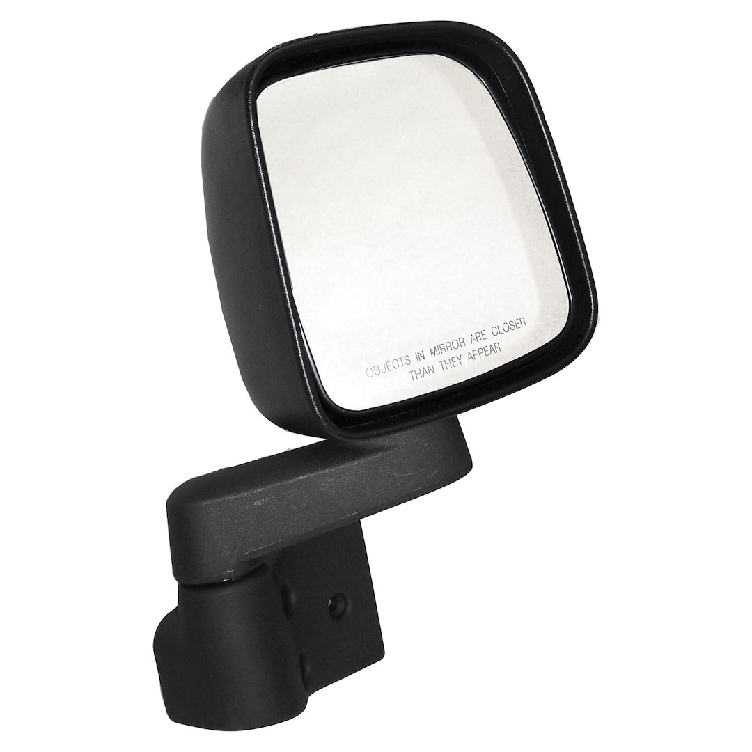Crown Automotive Exterior Mirror, OEM Replacement, Single, Black, Manual Remote, Foldaway, Without Heated Mirrors – 55395060AB