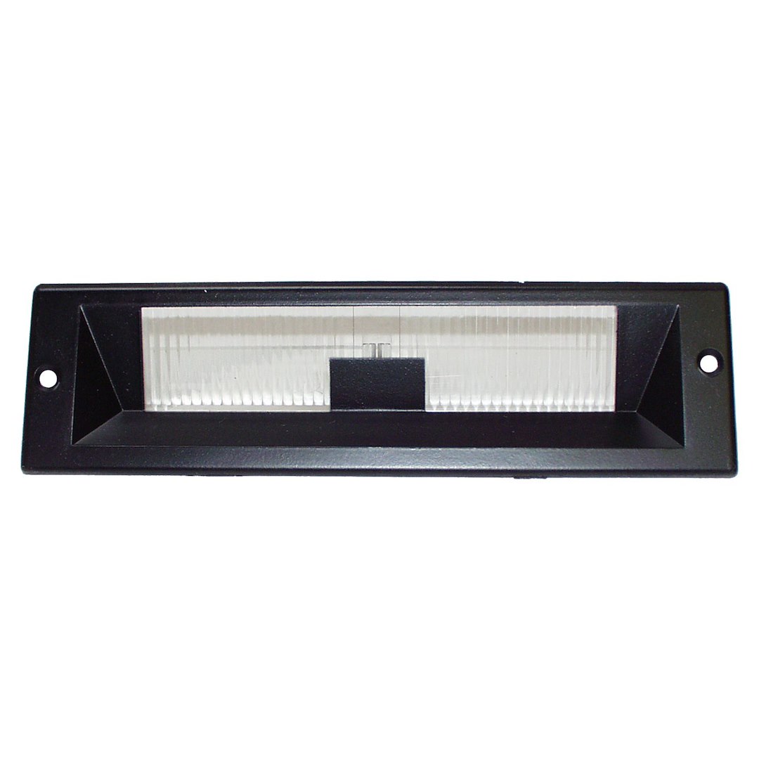 Crown Automotive License Plate Light, Center Mounted, White Housing – 56000409