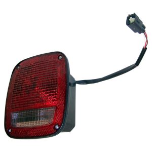 Crown Automotive Tail Light Assembly, Incandescent, Red/ Clear Lens, Single – 56018648AC