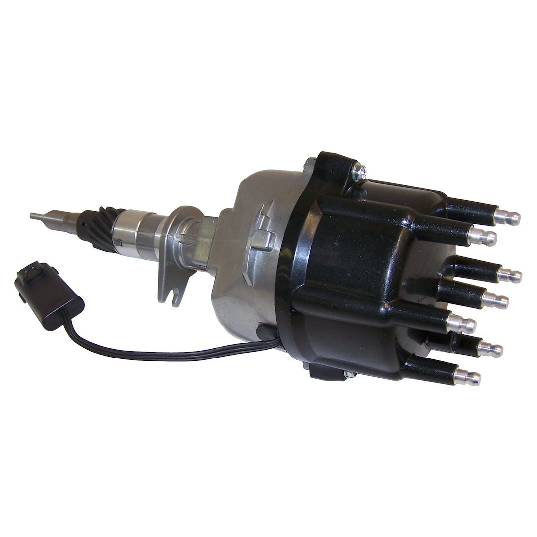Crown Automotive Distributor, Steel Drive Gear, Black Cap with Male Posts – 56041034