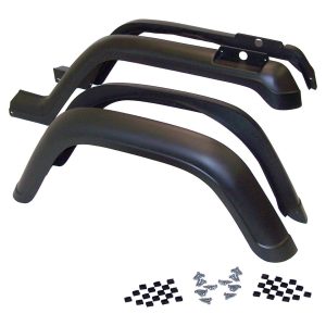 Crown Automotive Fender Flare, Black, Plastic, Set of 4 – 5AHK