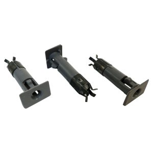 Crown Automotive Soft Top Window Kit, To Replace Upper Door Mounts, Set of 3 Mount Pins, Charcoal – 5FB63JS1K