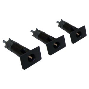 Crown Automotive Soft Top Window Kit, To Replace Upper Door Mounts, Set of 3 Mount Pins, Cinder – 5FB63RXAK