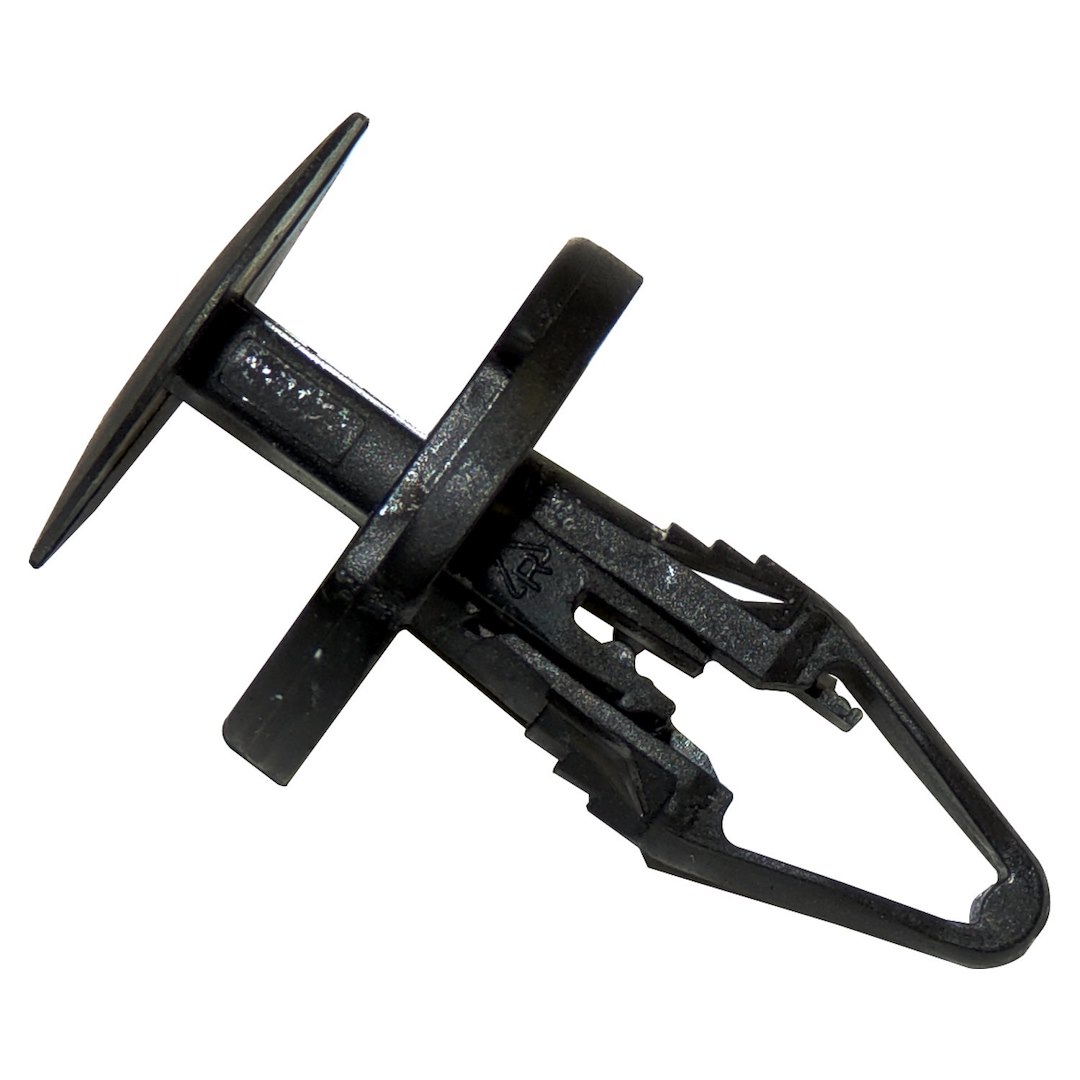 Crown Automotive Panel Retainer, Two Piece Design, Metric 6.3 X 20, Smooth Head, Black, Plastic, Single – 6509049AA