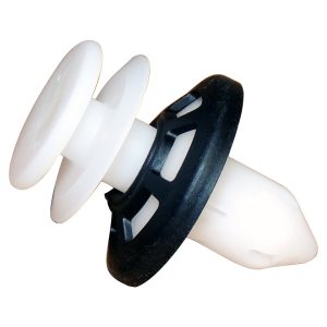 Crown Automotive Panel Retainer, White/ Black, Plastic, Single – 6509673AA