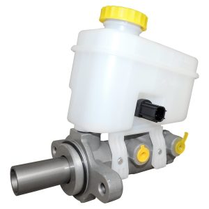 Crown Automotive Brake Master Cylinder, 11.89 Inch Diameter Rotor, Silver/ White/ Yellow, Aluminum/ Plastic – 68057474AA