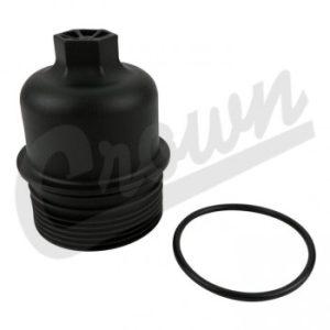 Crown Automotive Oil Filler Cap, Round, Plastic and Rubber, Black, With O-Ring – 68191350AA