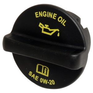 Crown Automotive Oil Filler Cap, Round, Plastic, Black – 68241631AA