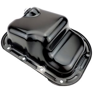 Crown Automotive Oil Pan, Without Windage Tray, Without Baffle, Black, Steel, With Drain Plug – 68313584AC