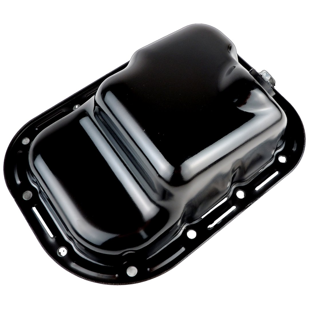 Crown Automotive Oil Pan, Without Windage Tray, Without Baffle, Black, Steel, With Drain Plug – 68313584AC