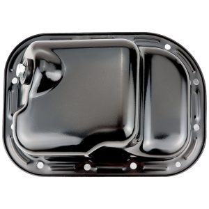 Crown Automotive Oil Pan, Without Windage Tray, Without Baffle, Black, Steel, With Drain Plug – 68313584AC