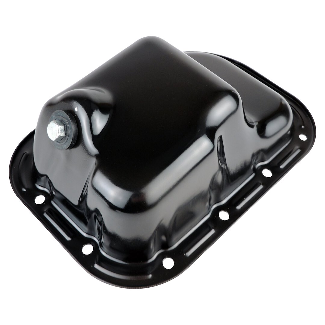 Crown Automotive Oil Pan, Without Windage Tray, Without Baffle, Black, Steel, With Drain Plug – 68313584AC