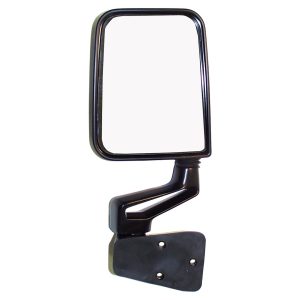 Crown Automotive Exterior Mirror, OEM Replacement, Single, Black, Manual Type, Foldaway, Without Heated Mirrors – 82201773