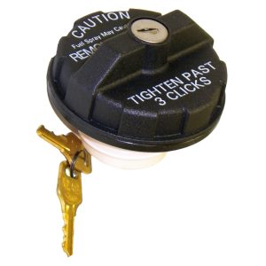 Crown Automotive Fuel Tank Cap, Non Vented, Locking, Black, Plastic – 82400041
