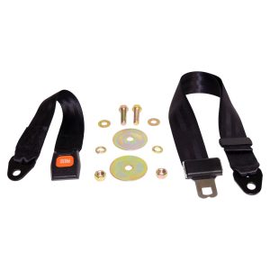 Crown Automotive Seat Belt, OEM Replacement, 2 Point, Latch, Black, Single – BELT1B