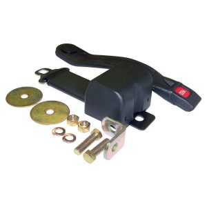 Crown Automotive Seat Belt, OEM Replacement, 2 Point, Latch, Black, Single, Retractable, With Hardware – BELT2B