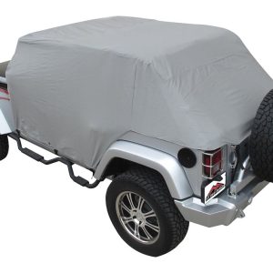 Crown Automotive Car Cover, Rt Offroad, Water Resistant, Gray, 3 Layer, Without Antenna Pocket, Without Mirror Pockets – CC10709
