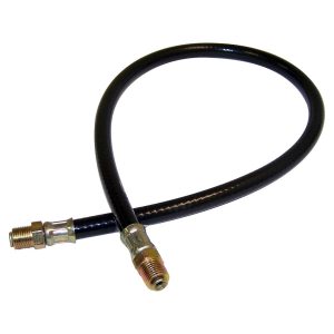 Crown Automotive Oil Filter Relocation Hose, 23 Inch Length, Black, Metal/ Rubber – J0647584