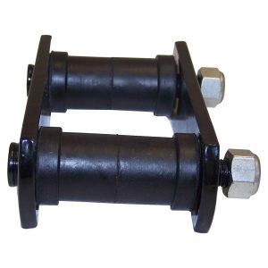 Crown Automotive Leaf Spring Shackle, With Bushings, Black, Metal, With Mounting Hardware – J0928763