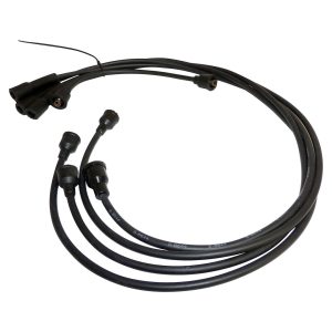 Crown Automotive Spark Plug Wire Set, Black, Metal/ Rubber – J0930456