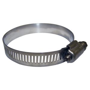 Crown Automotive Hose Clamp, 1-13/16 Inch to 2-3/4 Inch Clamping Range, Worm Gear Style, Stainless Steel, Single – J3203079