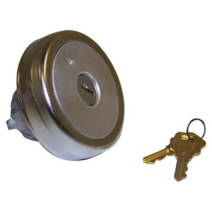 Crown Automotive Fuel Tank Cap, Locking, Non-Vented, Silver, Plastic – J5350828