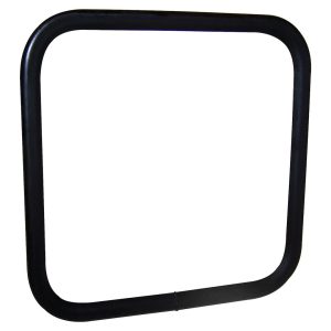 Crown Automotive Exterior Mirror, OEM Replacement, Single, Black, Manual, Foldaway, Without Heated Mirrors, Without Turn Signal Indicators – J5462736