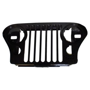 Crown Automotive Grille, OEM Replacement, Black, Steel – J5752656