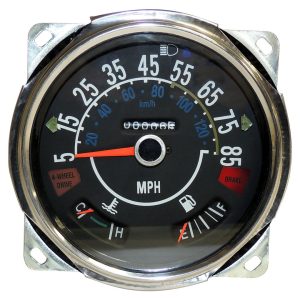 Crown Automotive Speedometer, OEM Replacement, Full Sweep, Analog, 5-85 MPH, With Speedometer/ Fuel Level/ Temperature – J5761110