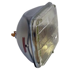 Crown Automotive Headlight Assembly, Halogen Bulb, OE Standard Beam, Sealed Bulb, Clear Lens, Chrome Housing, Single – J8134319