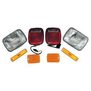 Crown Automotive Vehicle Light Upgrade Kit, With Two Headlights/ Two Side Marker Lights/ Two Parking Lights/ Two Tail Lights – LK5