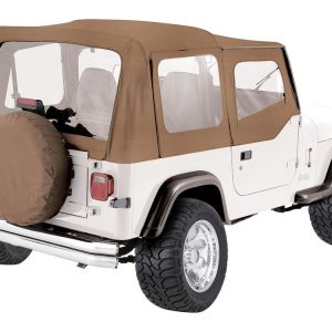 Crown Automotive Soft Top, Rt Off-Road, Spice Diamond, Vinyl, With Upper Doors, Without Tinted Windows, Does Not Include Sunroof – RT10037