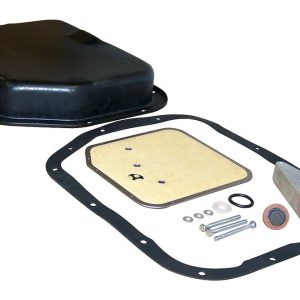 Crown Automotive Auto Trans Oil Pan, Rt Off-Road, For Use with A904/ A999 Transmission, 1 Additional Quart Capacity, Black, Steel – RT24001