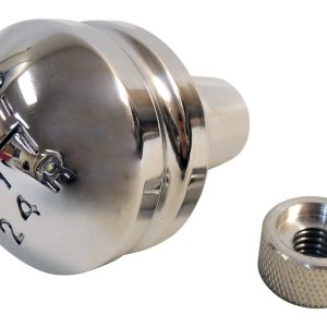Crown Automotive Shifter Knob, Rt Offroad, Manual Transmission, Rounded Top, Threaded, 3/8 Inch – 16 Thread, Stainless Steel, Without Button – RT24008