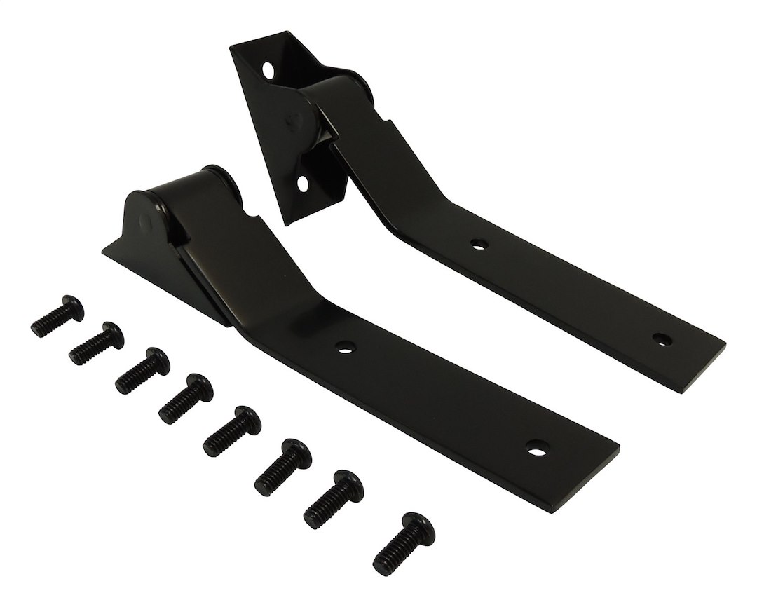 Crown Automotive Tailgate Hinge, Rt Offroad, Powder Coated, Black, Stainless Steel, Set of 2, With Hardware – RT26035