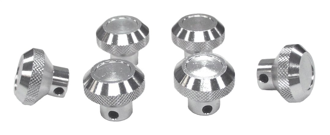 Crown Automotive Dash Knob, Rt Off-Road, Billet, Aluminum, Set of 6 – RT27001